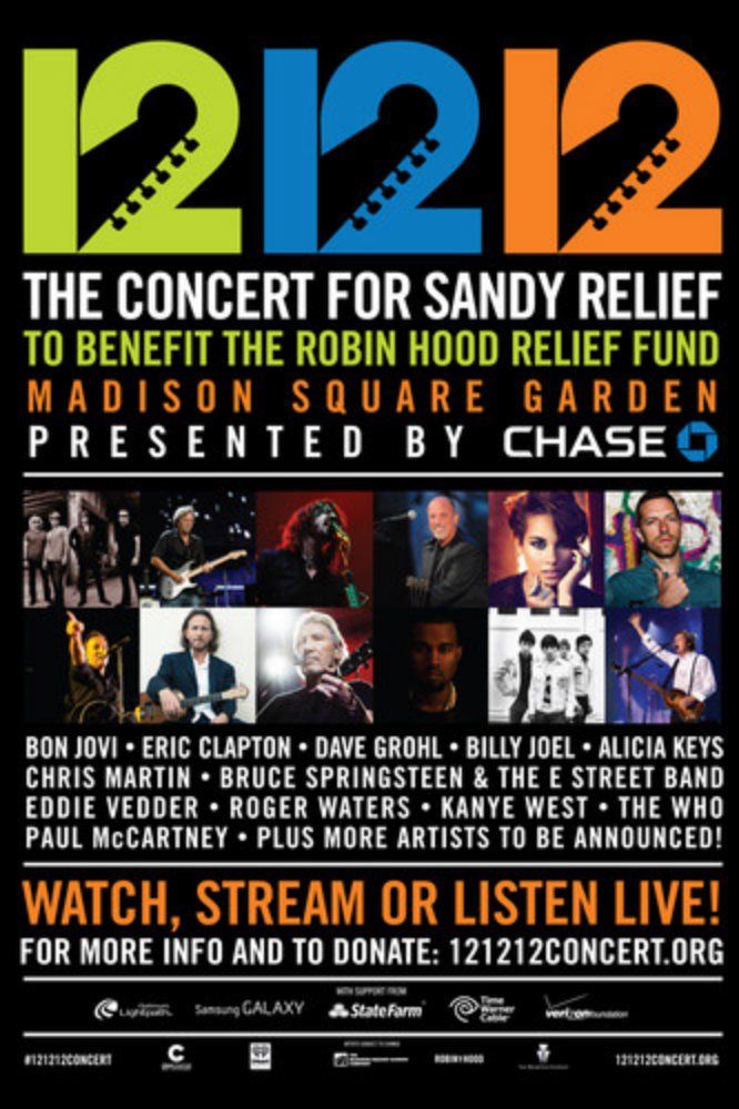 12-12-12 The Concert for Sandy Relief poster