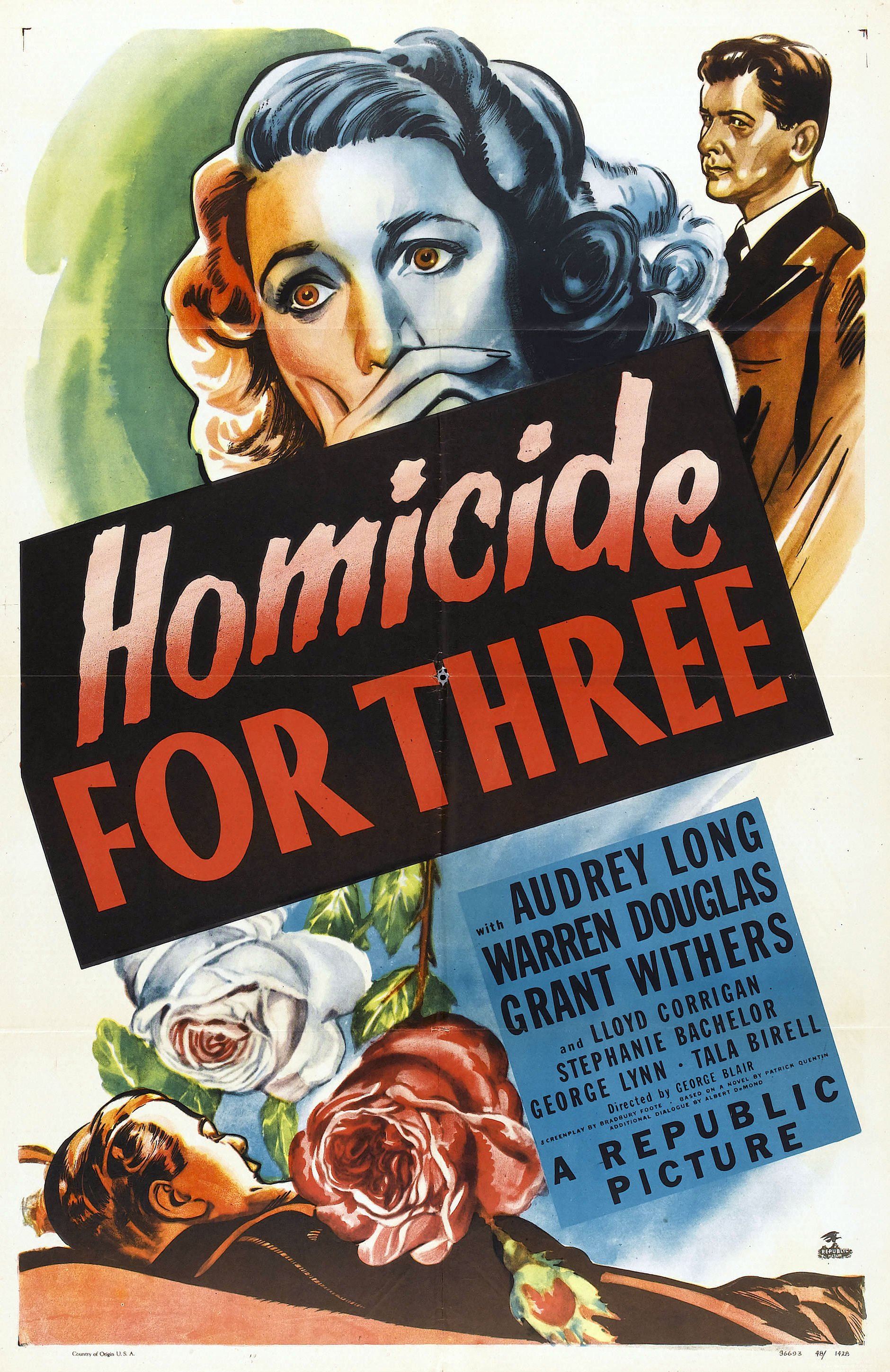 Homicide for Three poster