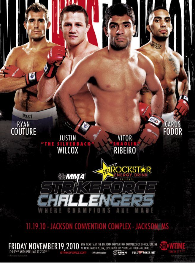Strikeforce Challengers 12: Wilcox vs. Ribeiro poster