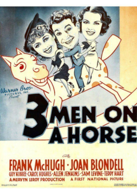 Three Men on a Horse poster