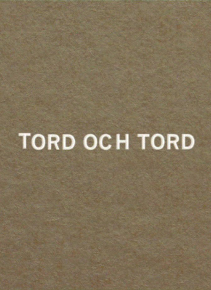 Tord and Tord poster